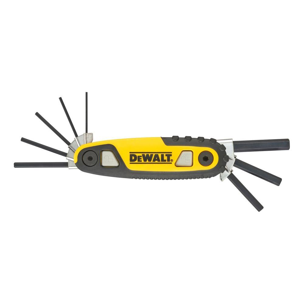 مجموعه 8 عددی آچار آلن تاشو قفل شونده دیوالت مدل DWHT0-70263